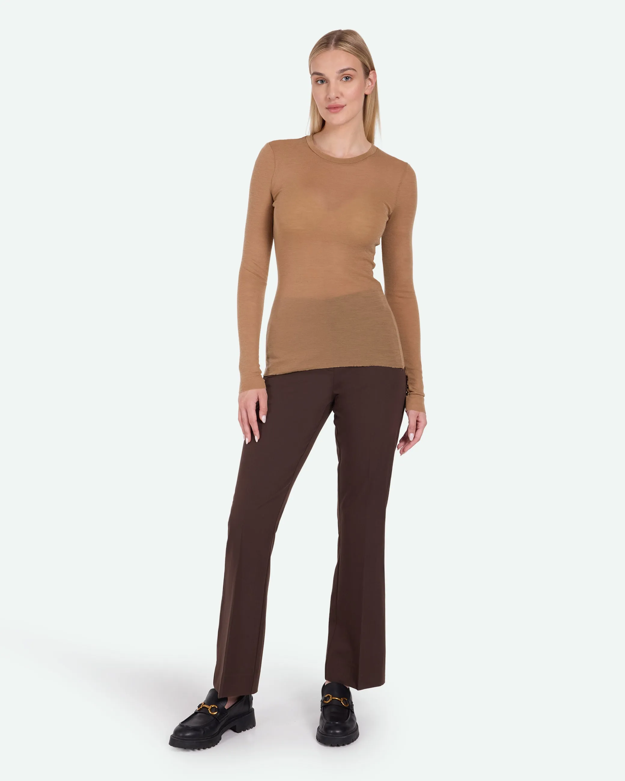 Natashas long sleeved t-shirt 3736 - Tigers Eye