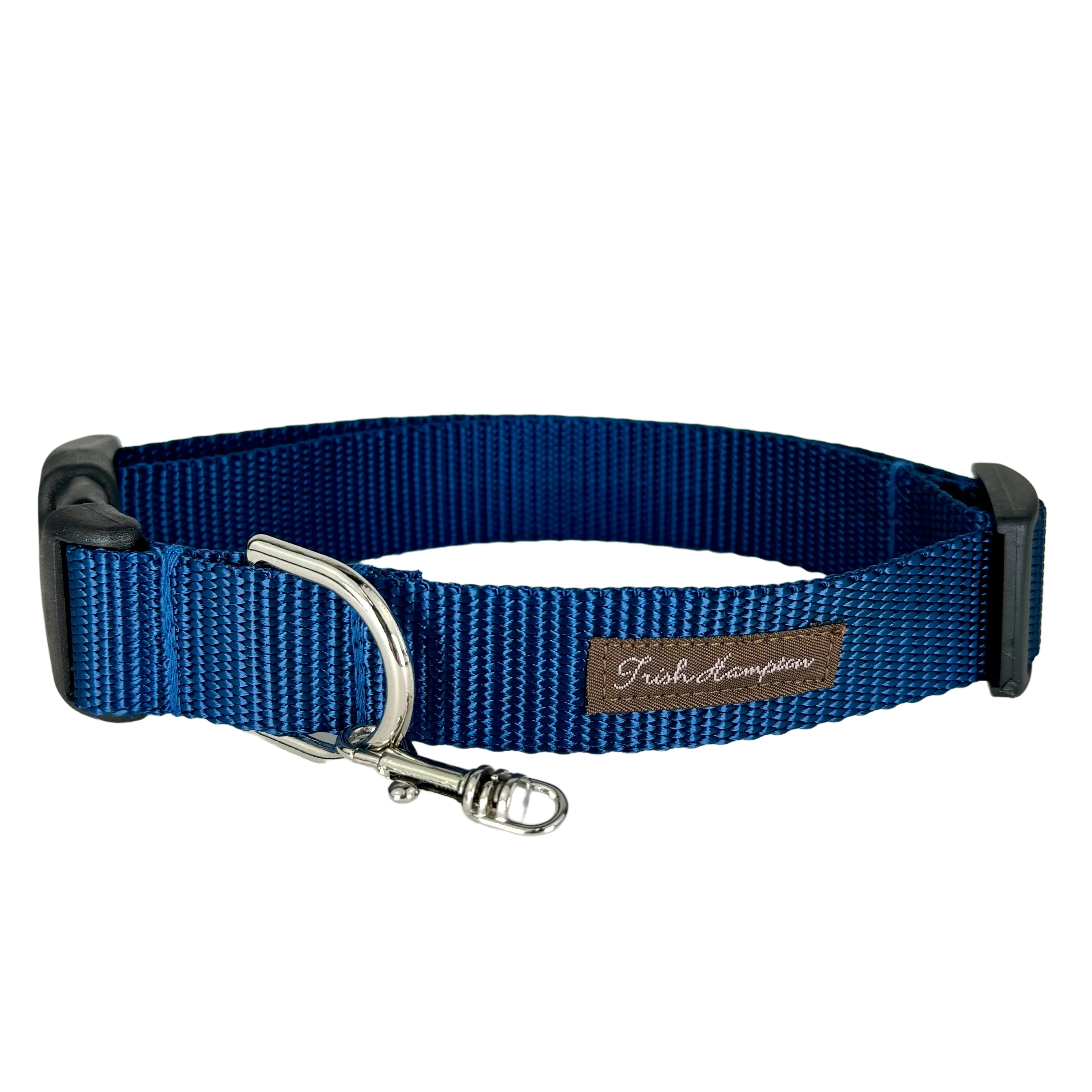 Navy Blue Nylon Webbing Dog Collar - 804