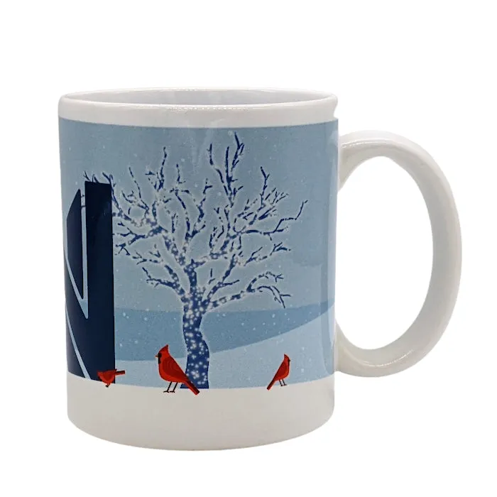 Newfields Winter Cardinal Mug