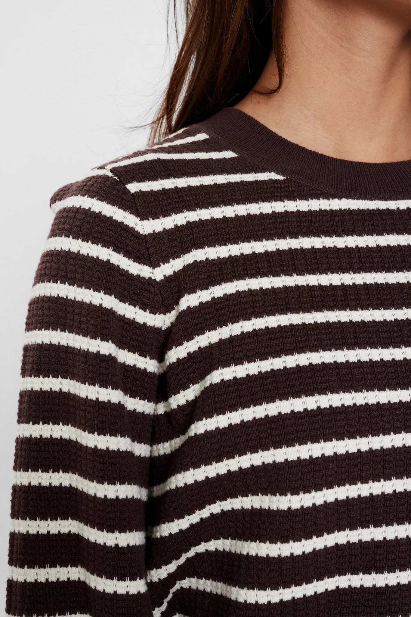 NUNICOLE LS PULLOVER - GOTS - Chicory Coffee