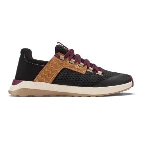 Olukai Women's Wailuku Walking Sneaker - Black/Black 20478-4040