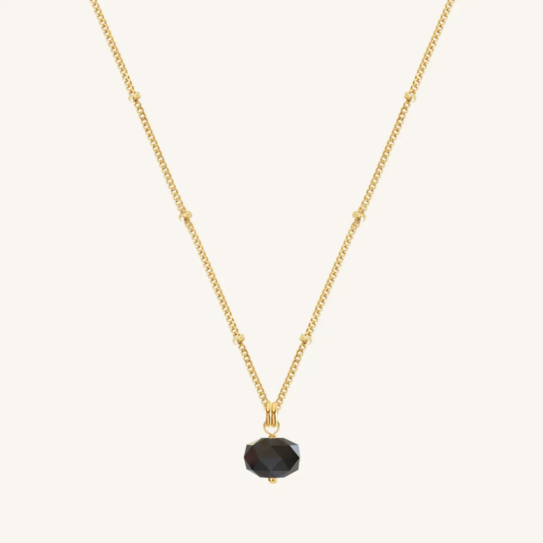 Opulent Black Spinel Necklace - Stone of Mindset