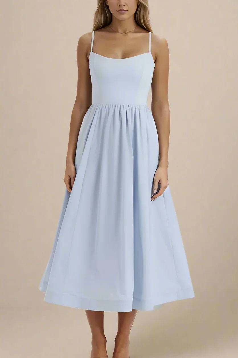 Paloma Bodycon Midi Dress - Baby Blue