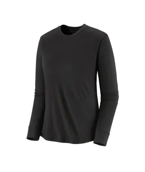 PATAGONIA Women's Capilene Cool Merino Blend Long Sleeve Base Layer Black