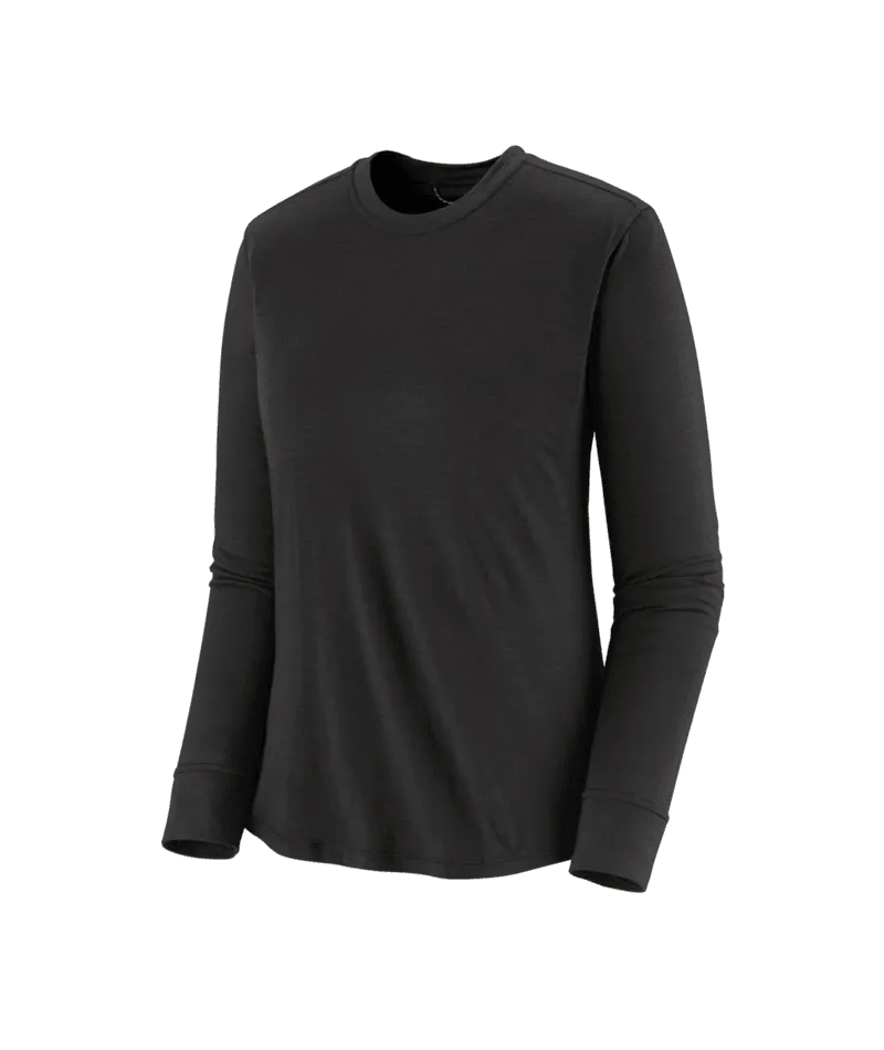 PATAGONIA Women's Capilene Cool Merino Blend Long Sleeve Base Layer Black