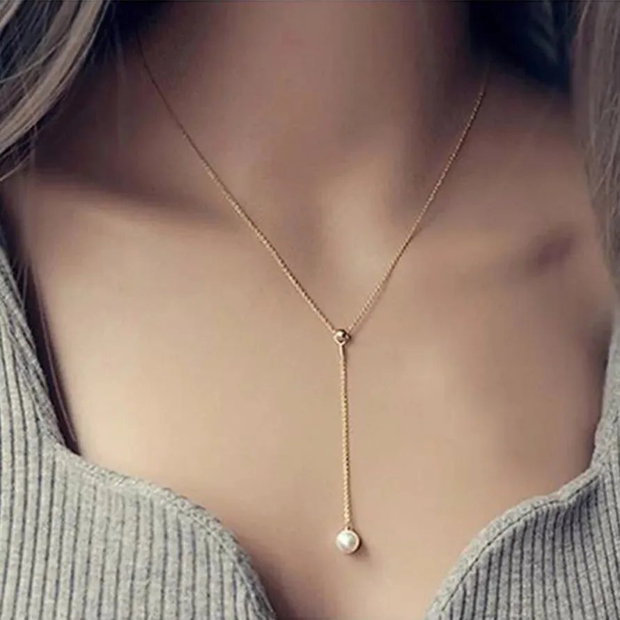 Pearl Choker Minimalist Women Clavicle Simulated New For Tiny Jewelry Bijoux Collares Pendant Hot Necklace