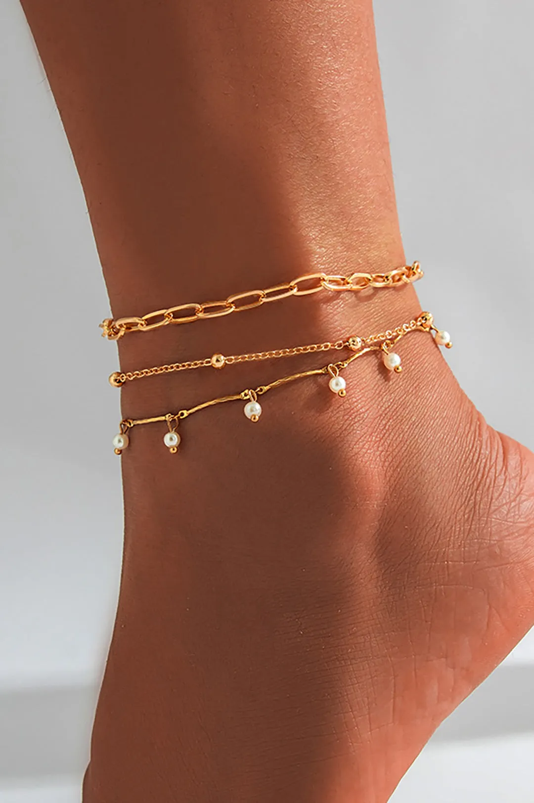 Pearl Layer Anklet