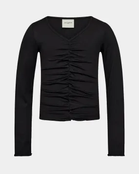 PELINESY T-SHIRT LONG SLEEVE - Black