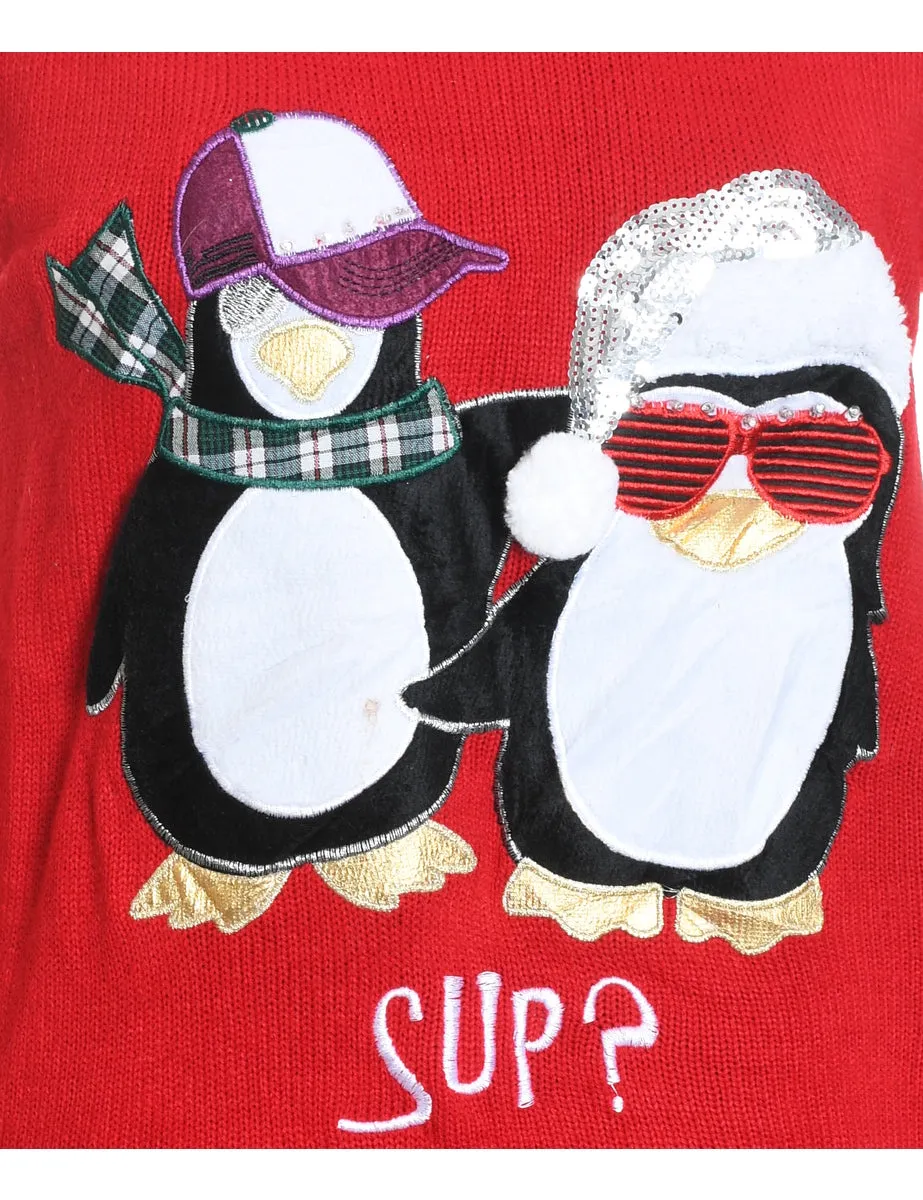 Penquin Christmas Jumper - S