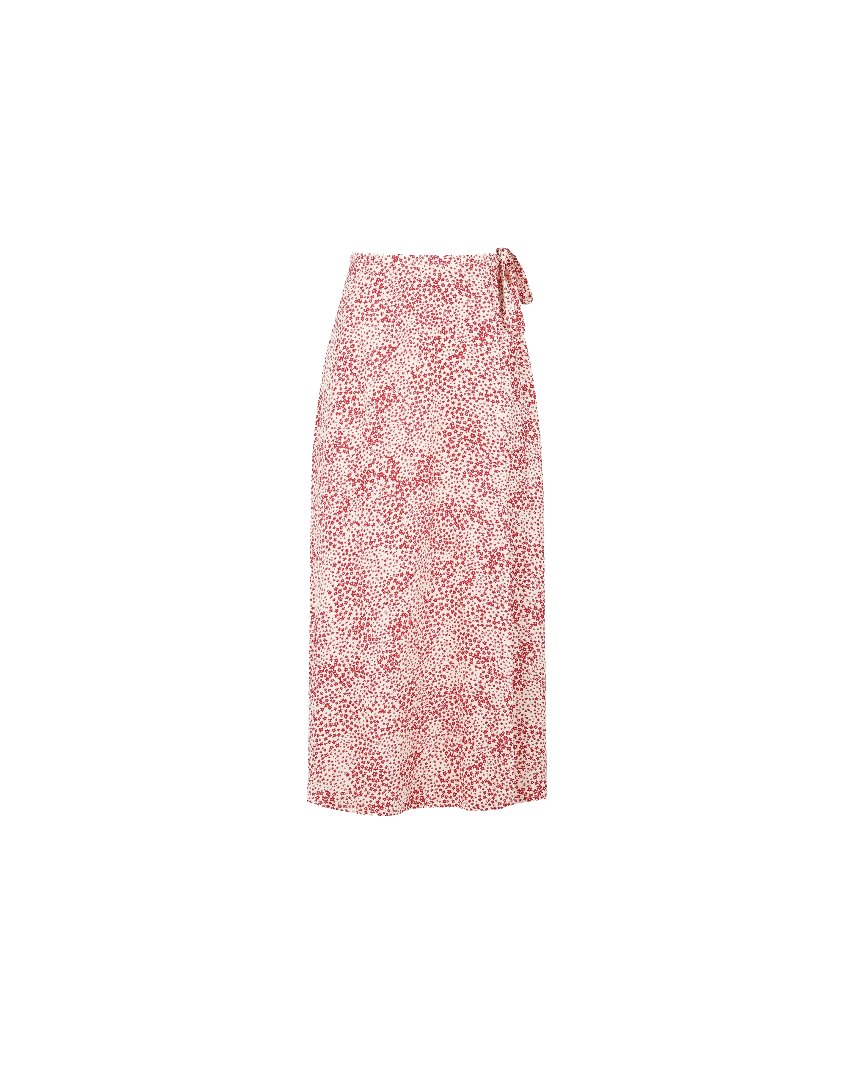 PERRIE WRAP SKIRT RED FLOWER