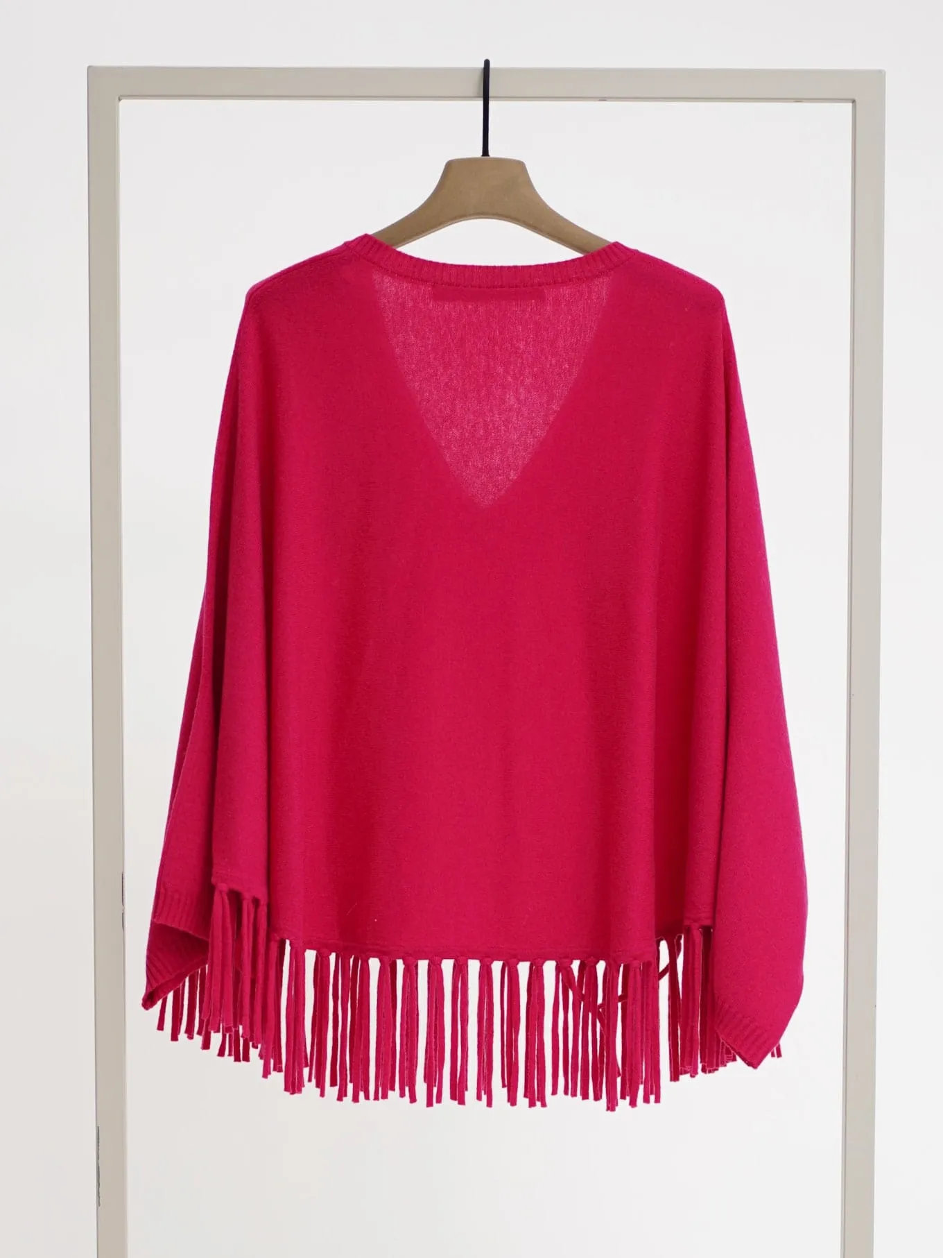 Poncho cerise