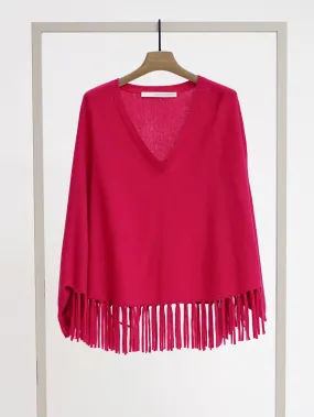 Poncho cerise