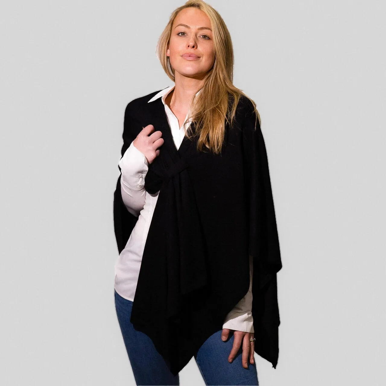 Poncho Pull Through Black