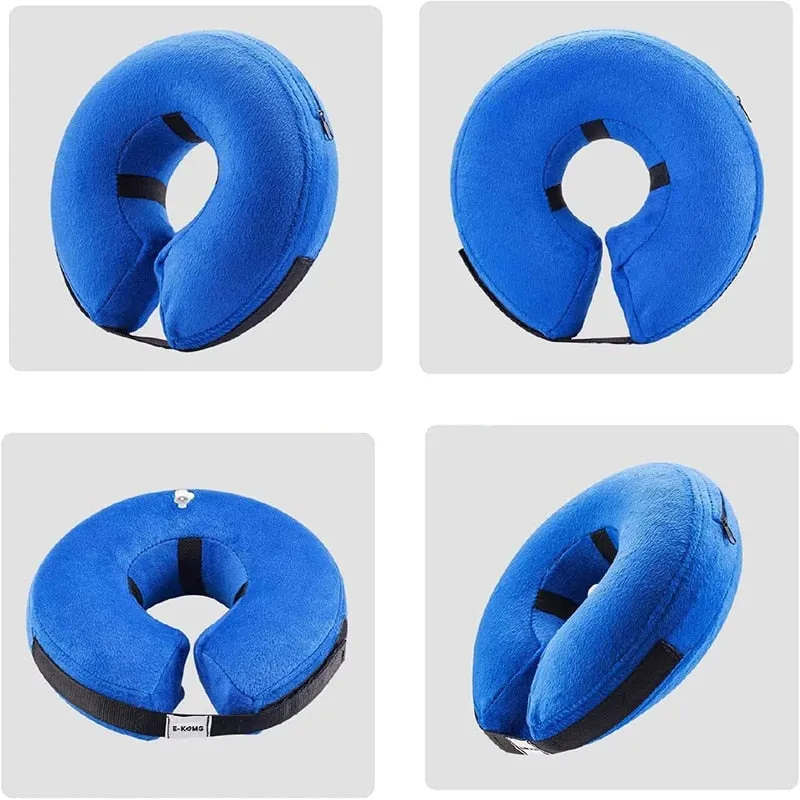 Portable Comfy Inflatable PVC Dog/Cat Cloth Collar