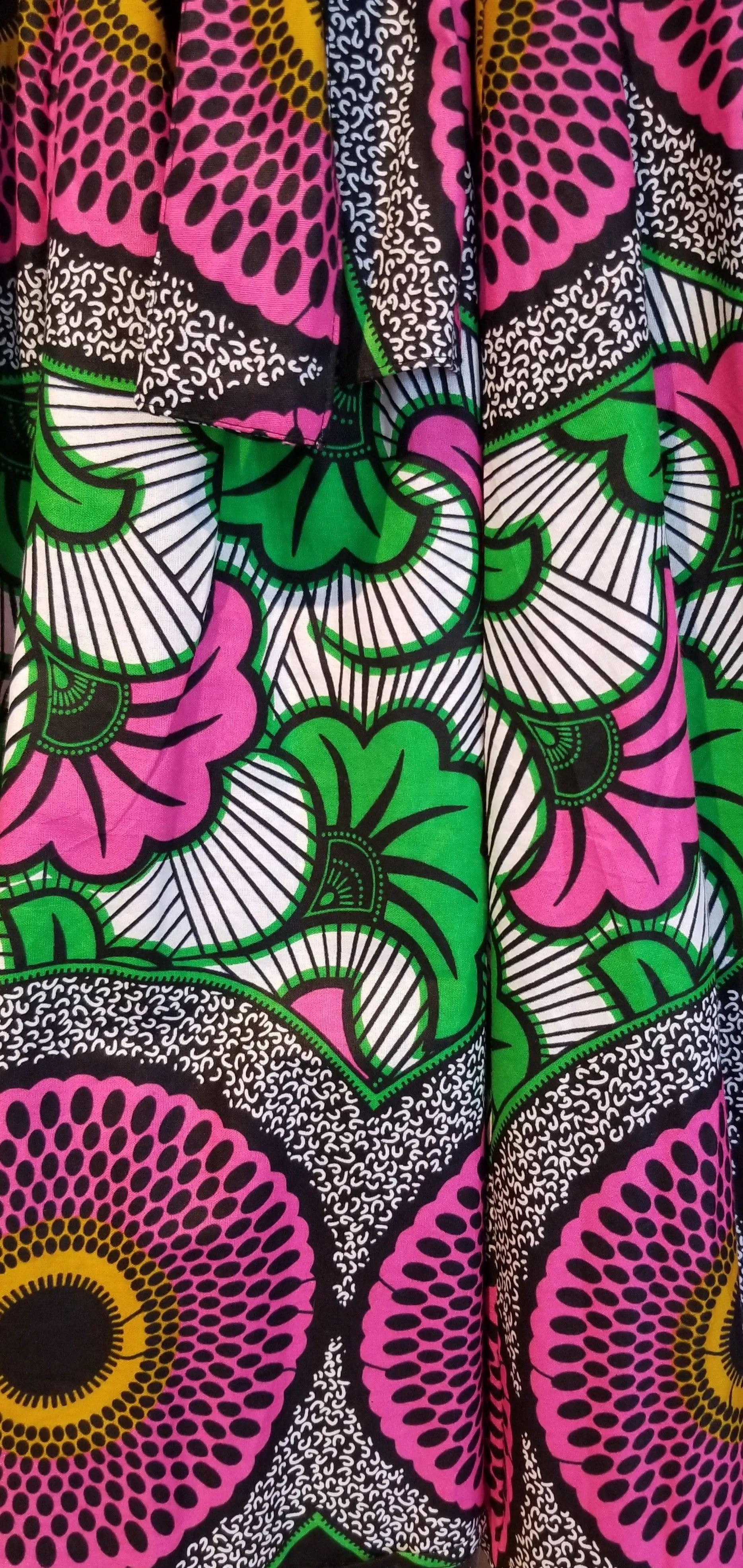 'Pretty in Pink' Ankara Midi Skirt