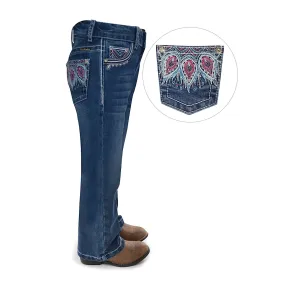 Pure Western Girls Belle Boot Cut Jean Morning Sky