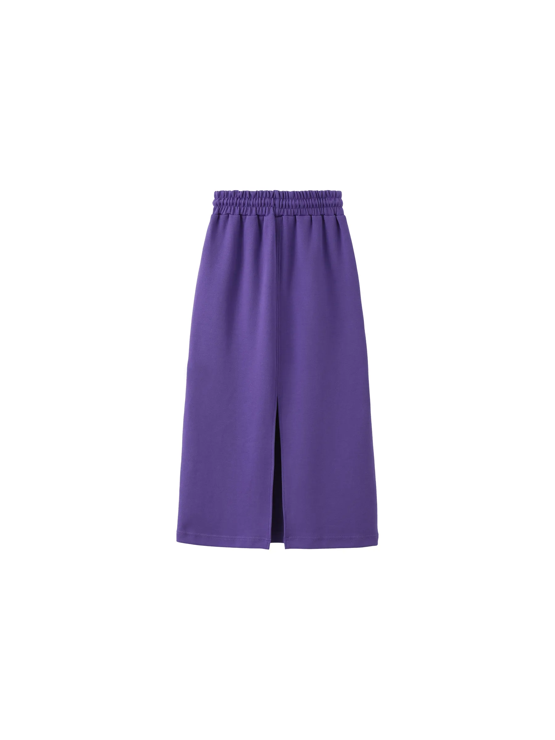 Purple A-line Midi Skirt