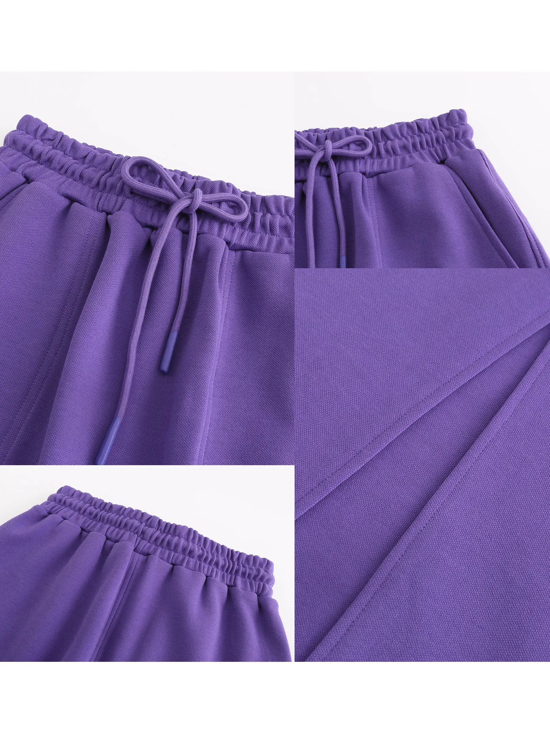 Purple A-line Midi Skirt