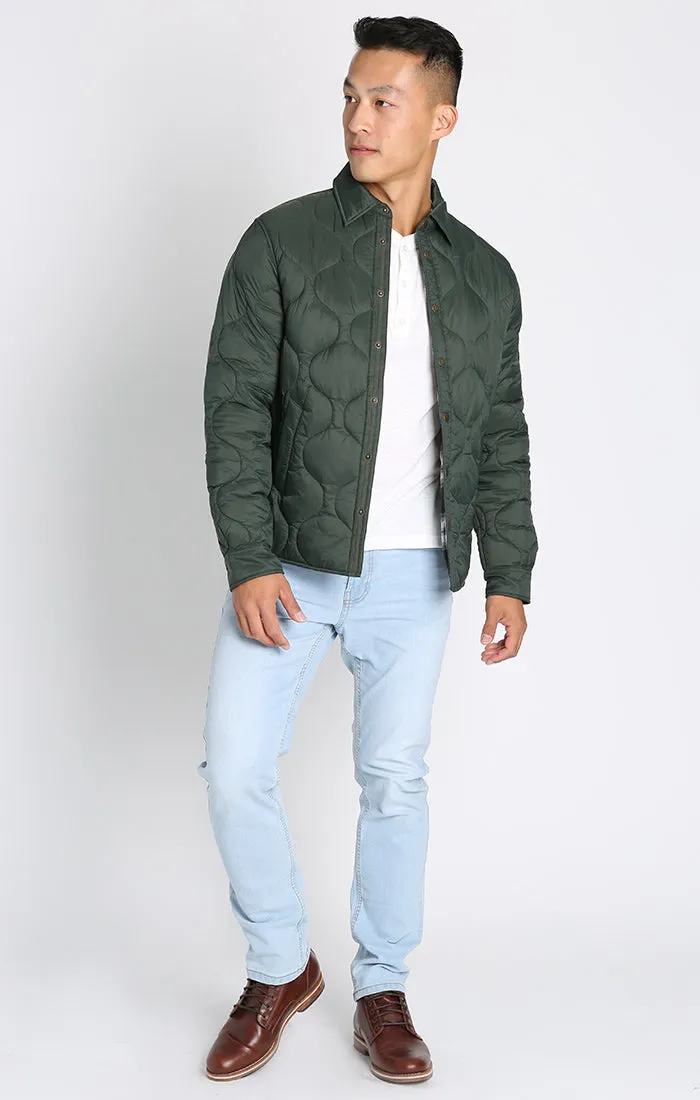 Quilted Flannel Lined Puffer Jacket