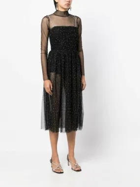 Rebecca Vallance Alyssa Sheer Midi Dress Hire