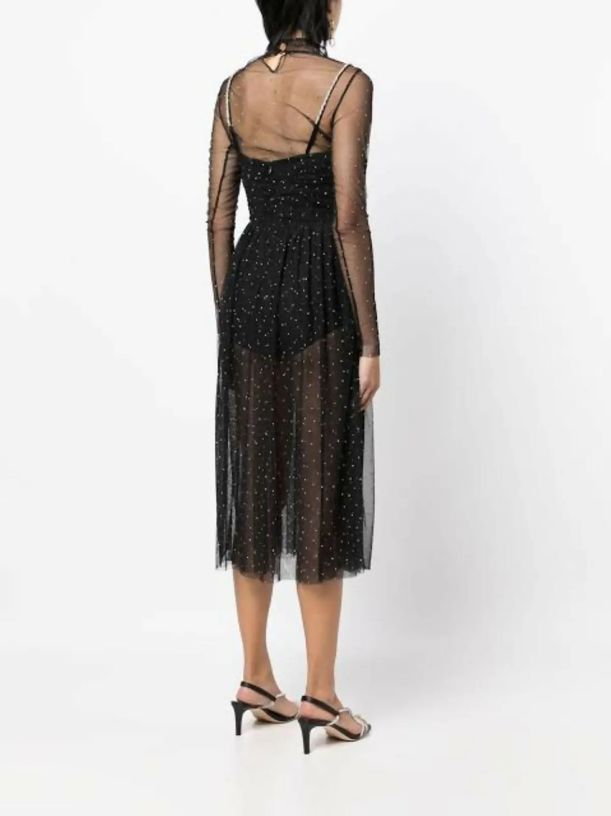 Rebecca Vallance Alyssa Sheer Midi Dress Hire