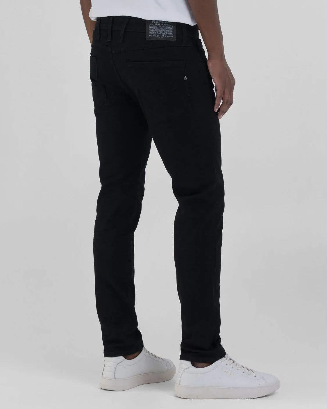 Replay Anbass Slim Fit Mens Jeans - Black