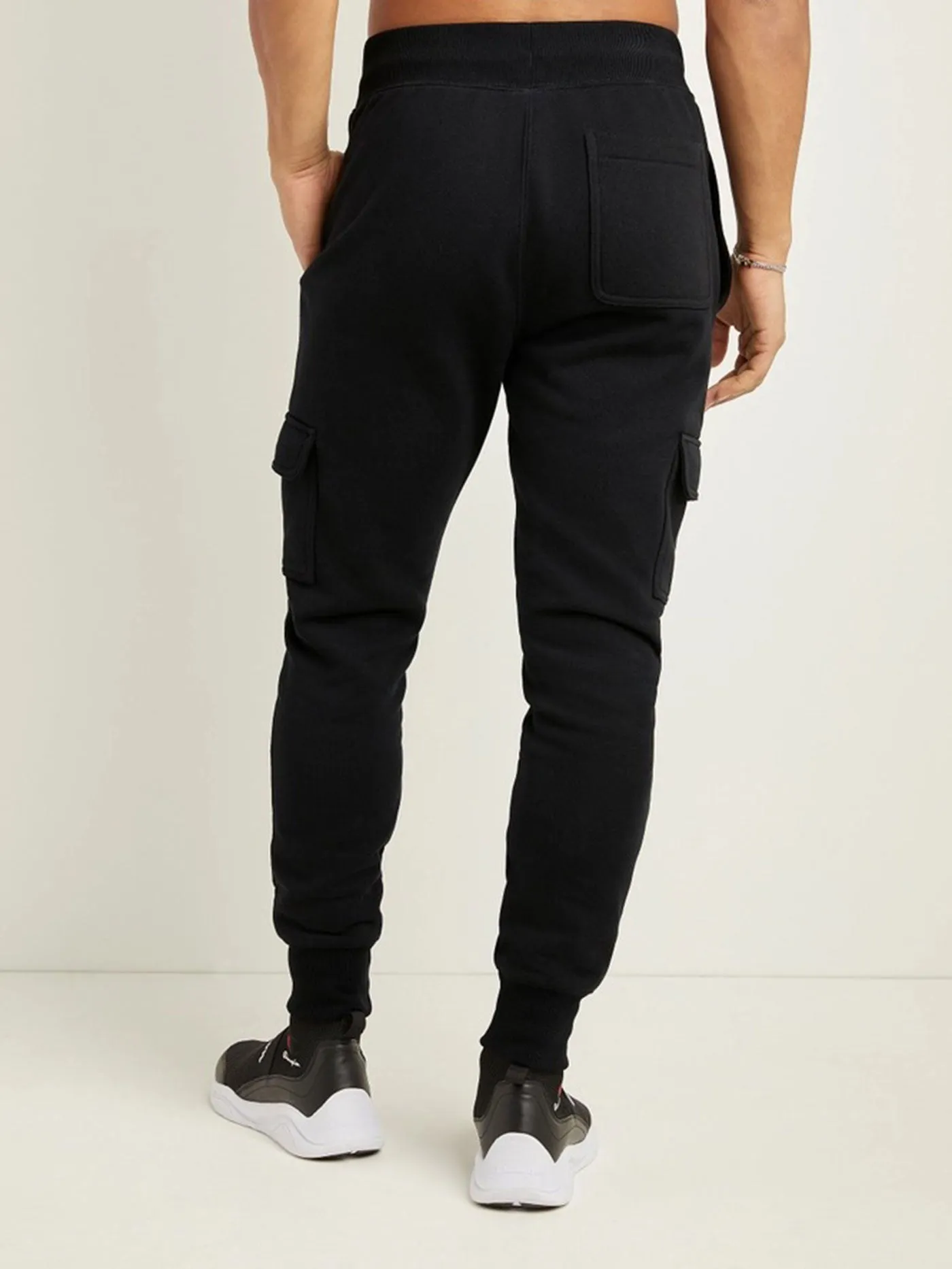 Reverse Weave Cargo Jogger Pants