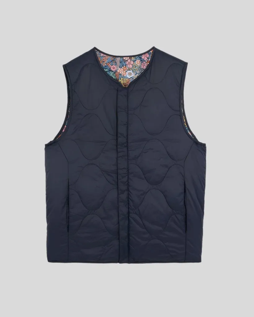 Reversible Wadded Gilet Made With Liberty Fabric