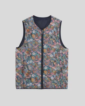 Reversible Wadded Gilet Made With Liberty Fabric