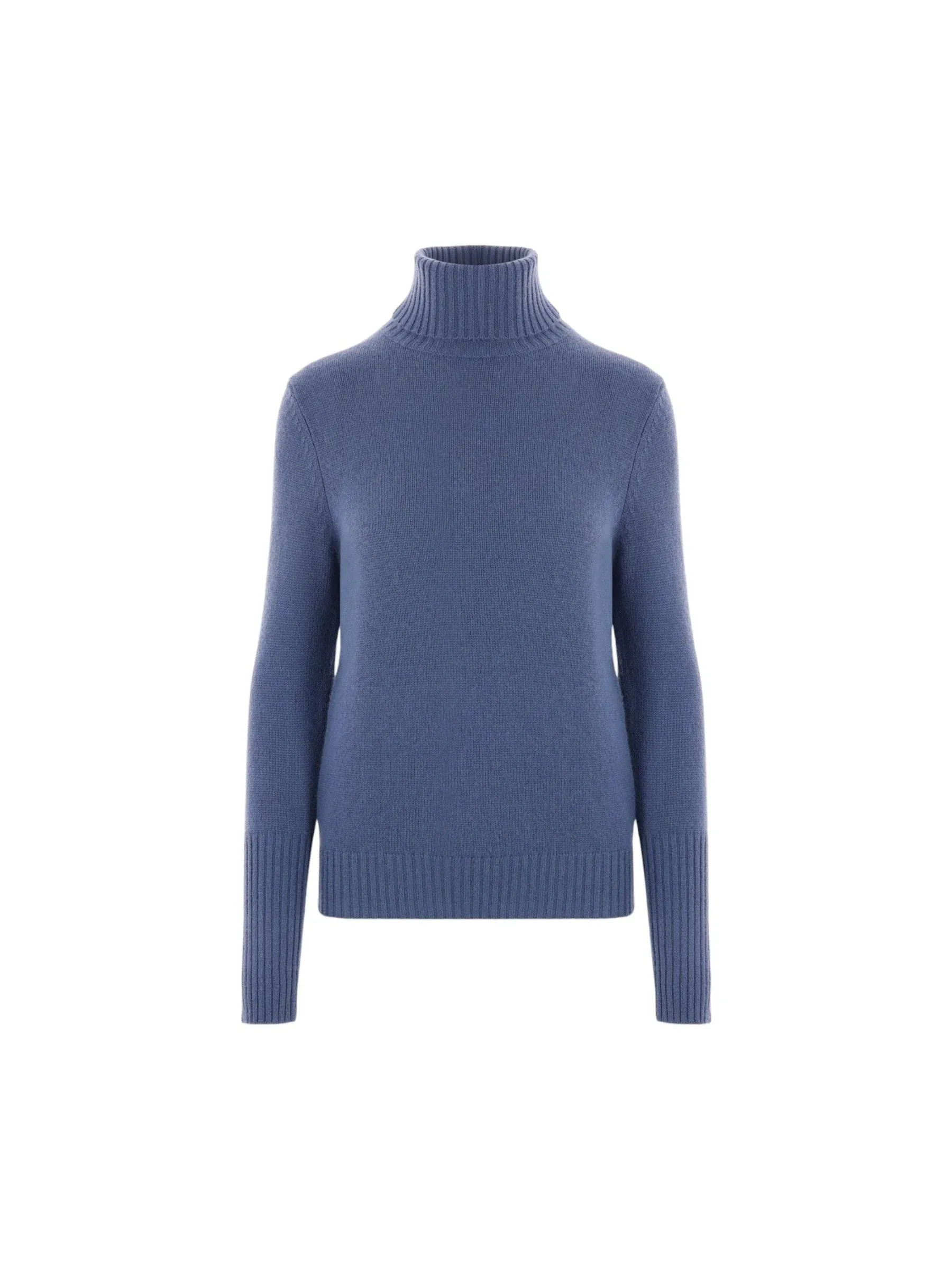 Ribbed Cashmere Turtleneck Sweater