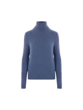 Ribbed Cashmere Turtleneck Sweater