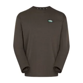 Ridgeline Baseline Long-Sleeve Mens Top - Light Bark Marl