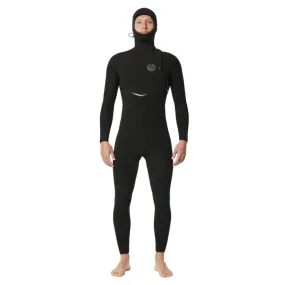 Rip Curl Mens E Bomb 5/4mm Hooded Zip Free Wetsuit