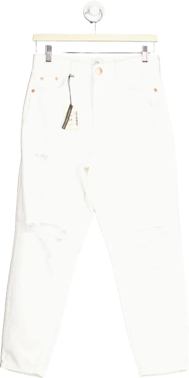 River Island White Carrie Denim Zone Jeans UK 8R