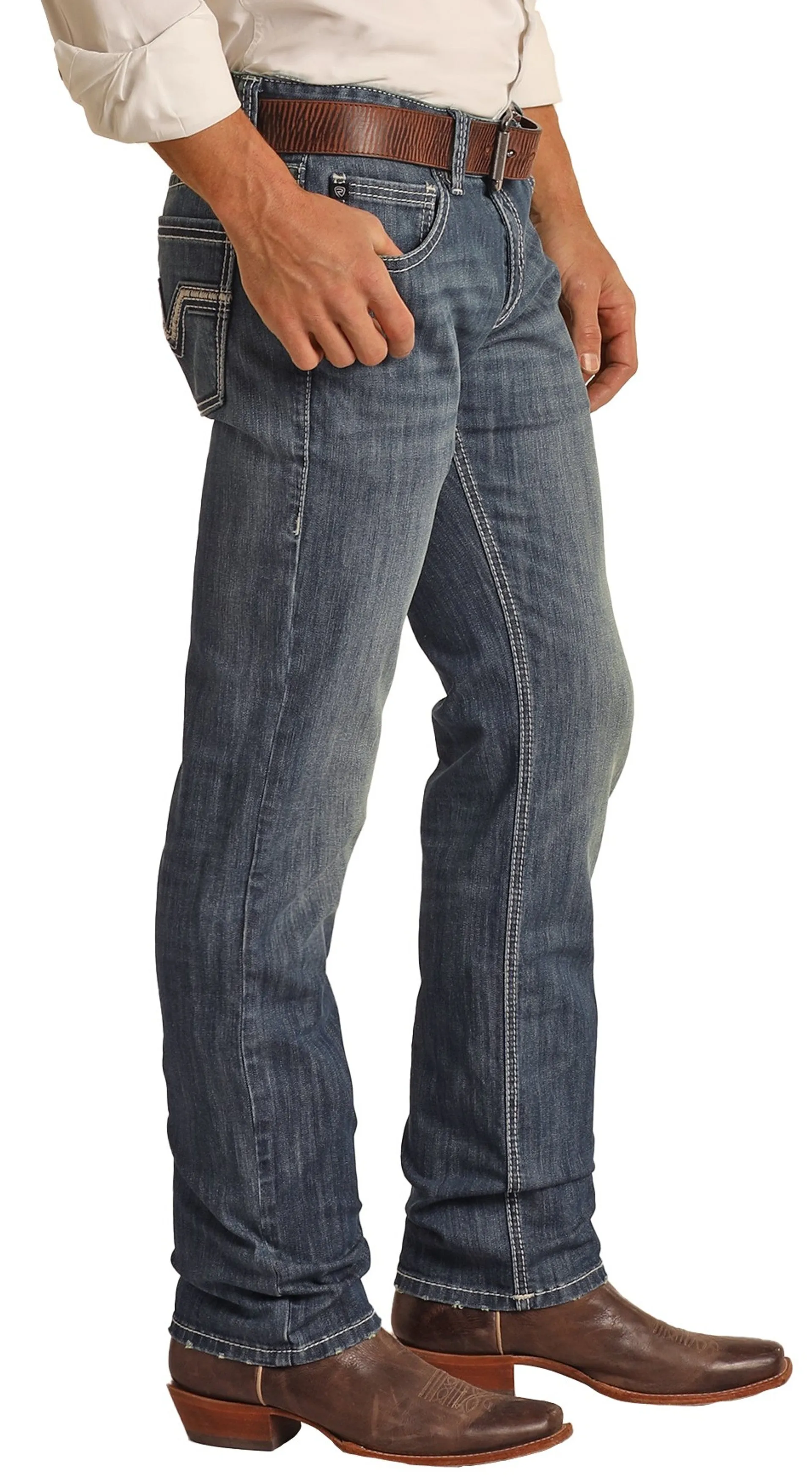 Rock & Roll Slim Fit Raised Denim Skinny Jeans