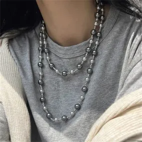 rosary necklace Tahitian pearl necklace