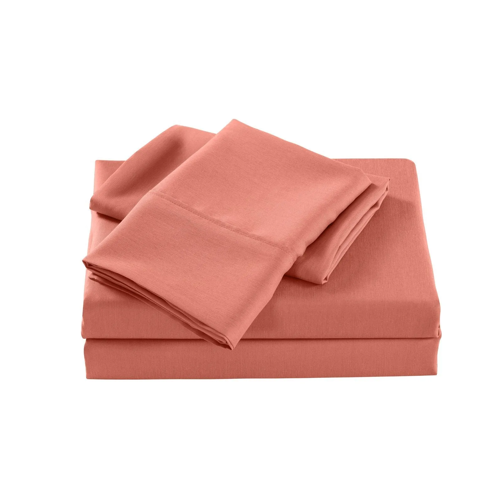 Royal Comfort 2000 Thread Count Bamboo Cooling Sheet Set Ultra Soft Bedding King Peach