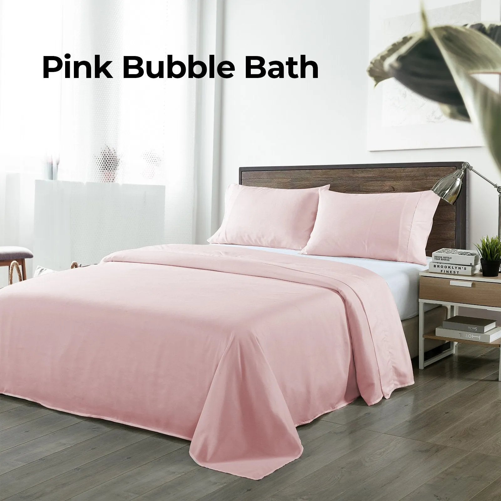 Royal Comfort Bamboo Blended Sheet & Pillowcases Set 1000TC Ultra Soft Bedding King Bubble Bath