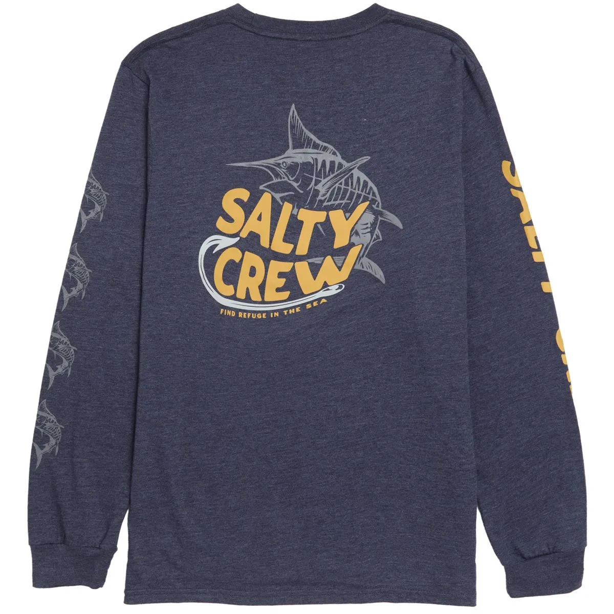 Salty Crew Hook Up Long Sleeve T-Shirt - Navy Heather