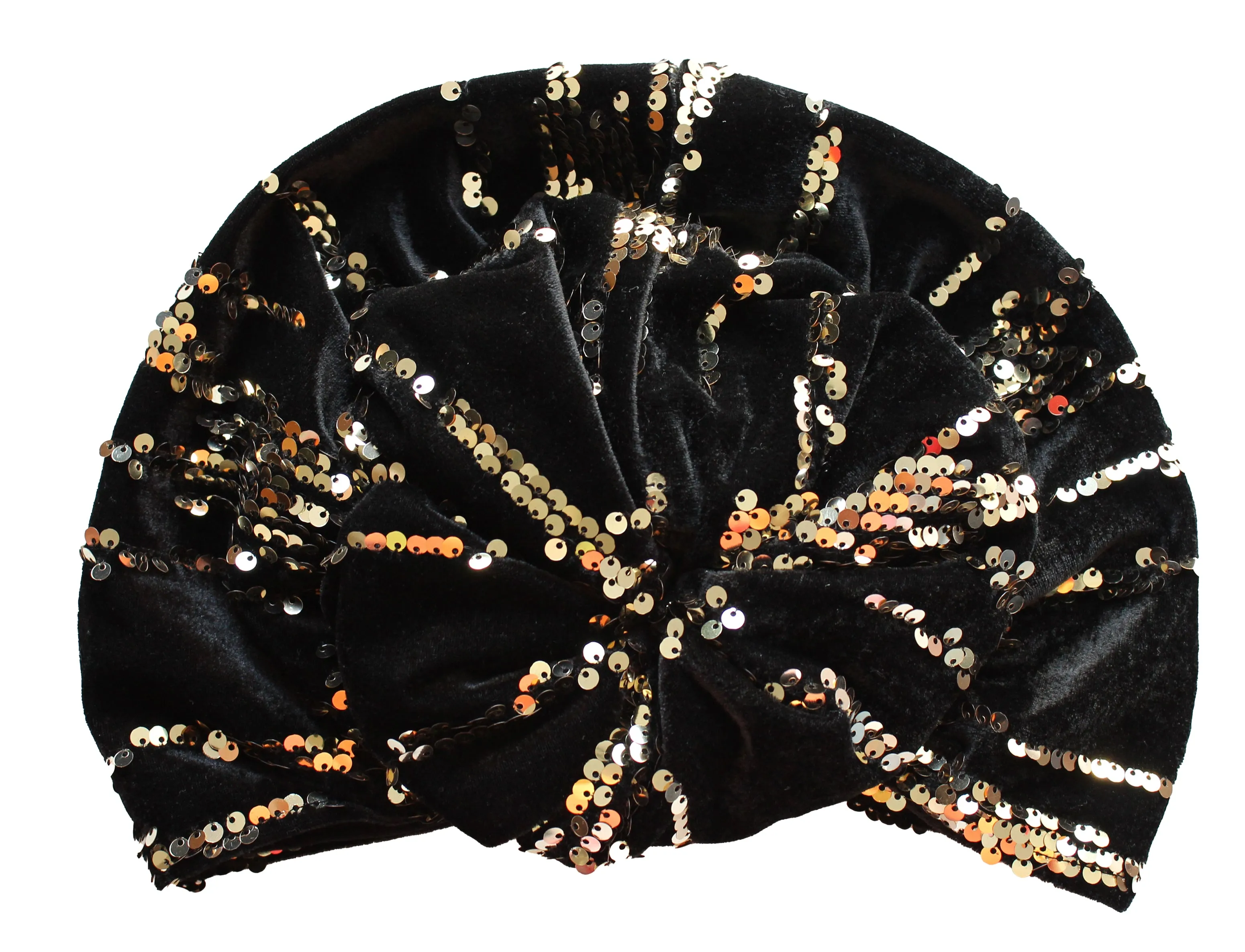 Sequin Velvet Headwear (Black)