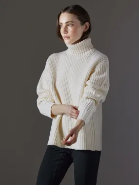 Sherwood Turtleneck Sweater - Winter White