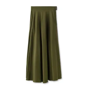 Signature Summer Circle Midi Skirt IN:Olive