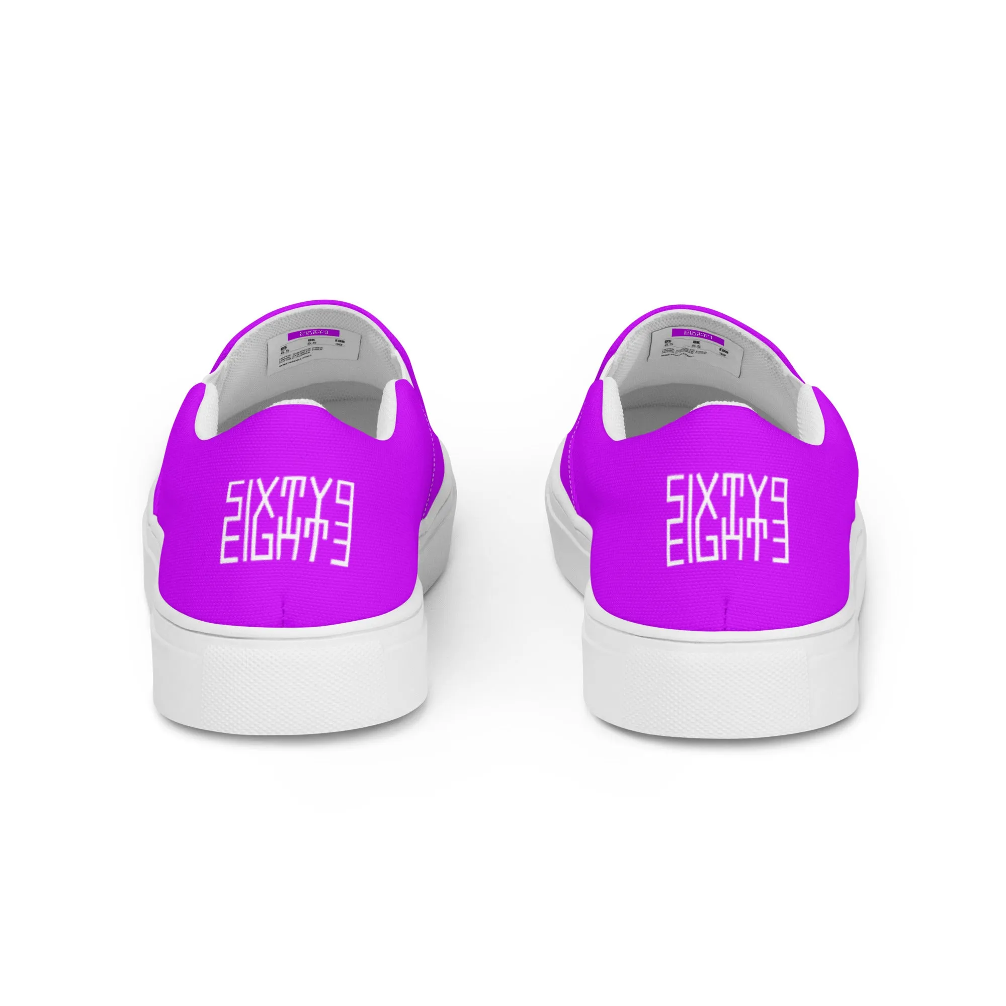 Sixty Eight 93 Logo White & Purple Women’s Slip On Shoes