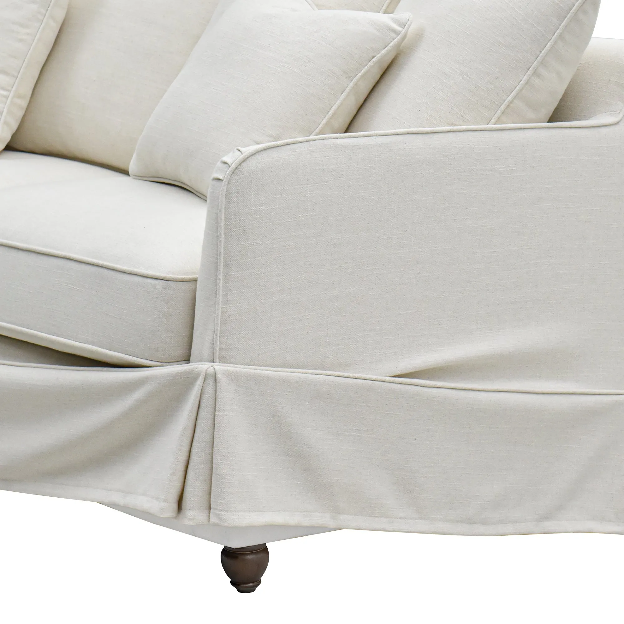 Slip Cover Only - Noosa Hamptons 2.5 Seat Sofa Ivory