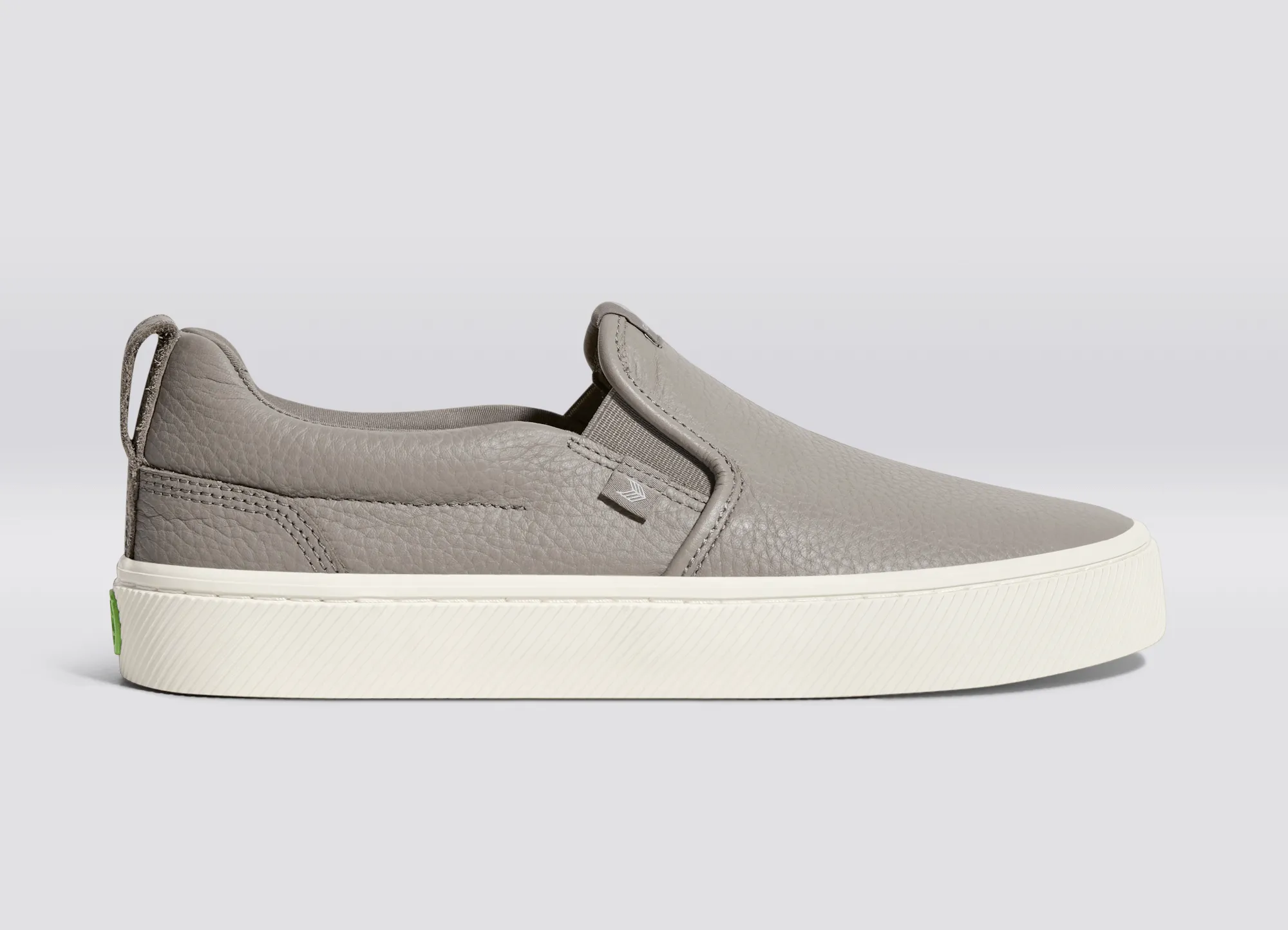 SLIP-ON Grey Premium Leather Sneaker Men