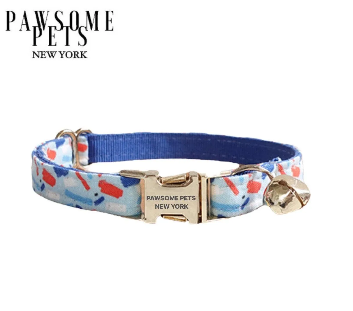 SMALL SIZE DOG & CAT COLLAR - INDIGO BLUE