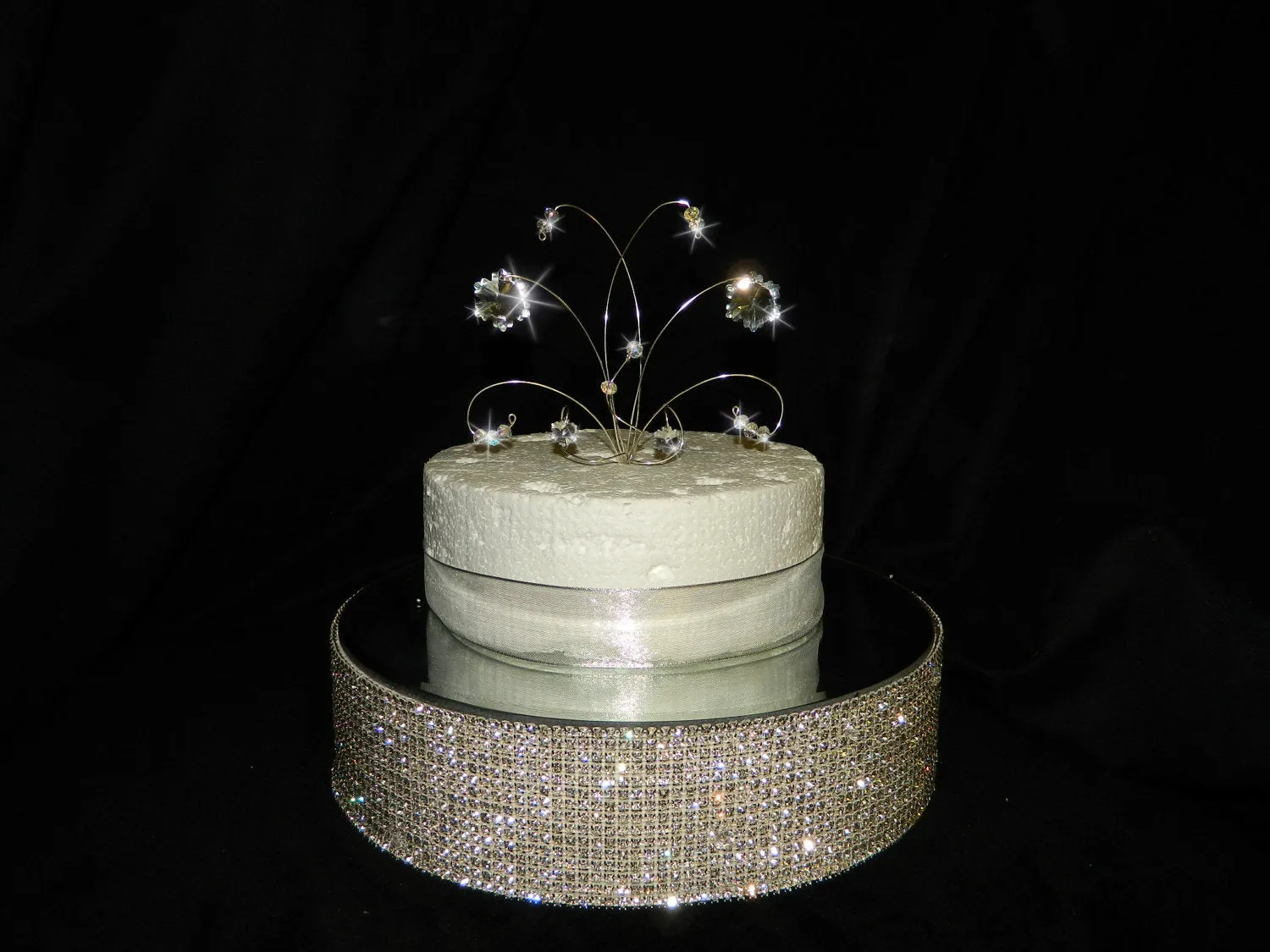 Snowflake  Cake  topper  for a Winter wedding