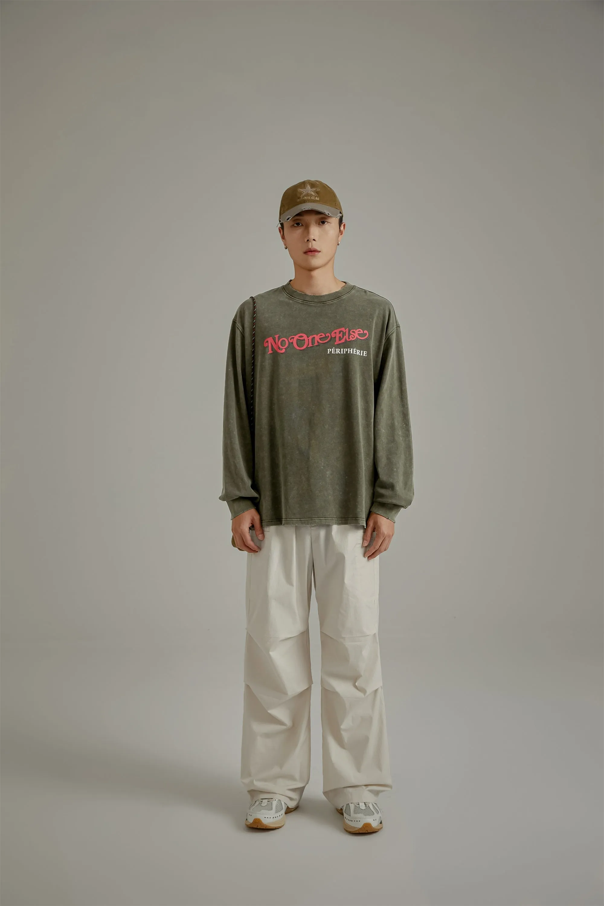 Solid Color Drawstring Casual Cargo Pants