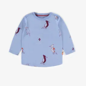 Souris Mini Baby Patterned T-shirt - Pale Blue