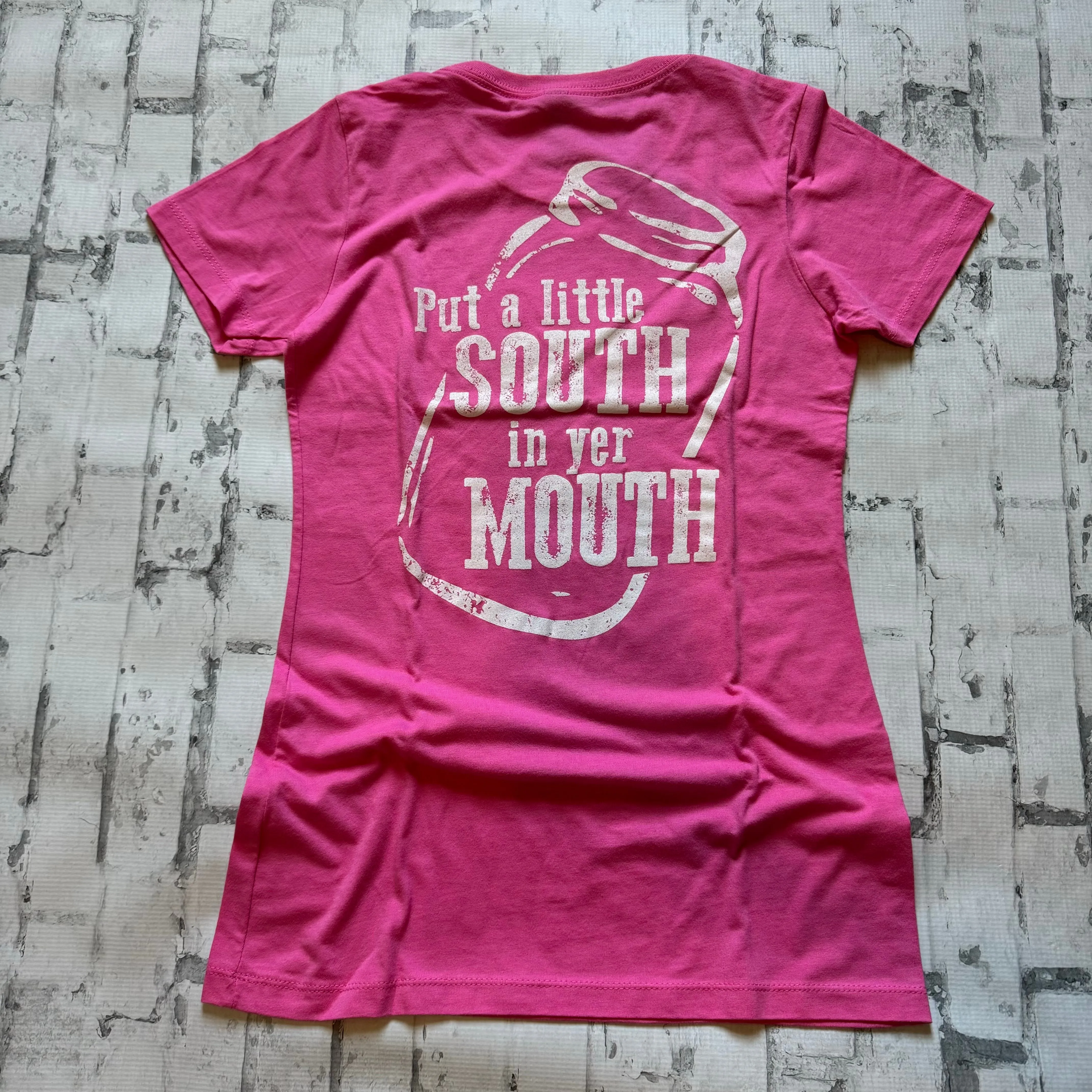 Southern Charm “Put a Little South" Short Sleeve T-shirt - Pink